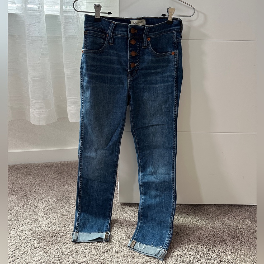 Madewell 10” High Rise Skinny size 24P 25” inseam